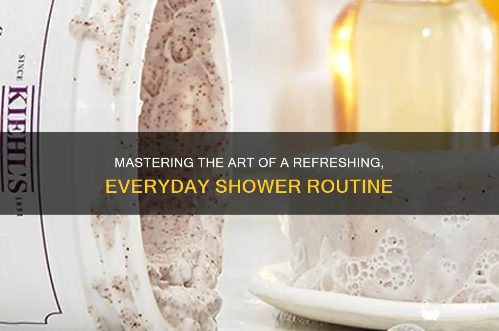 how to take a normal shower