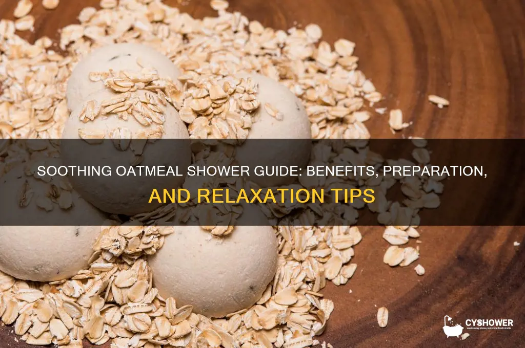 how to take a oatmeal shower