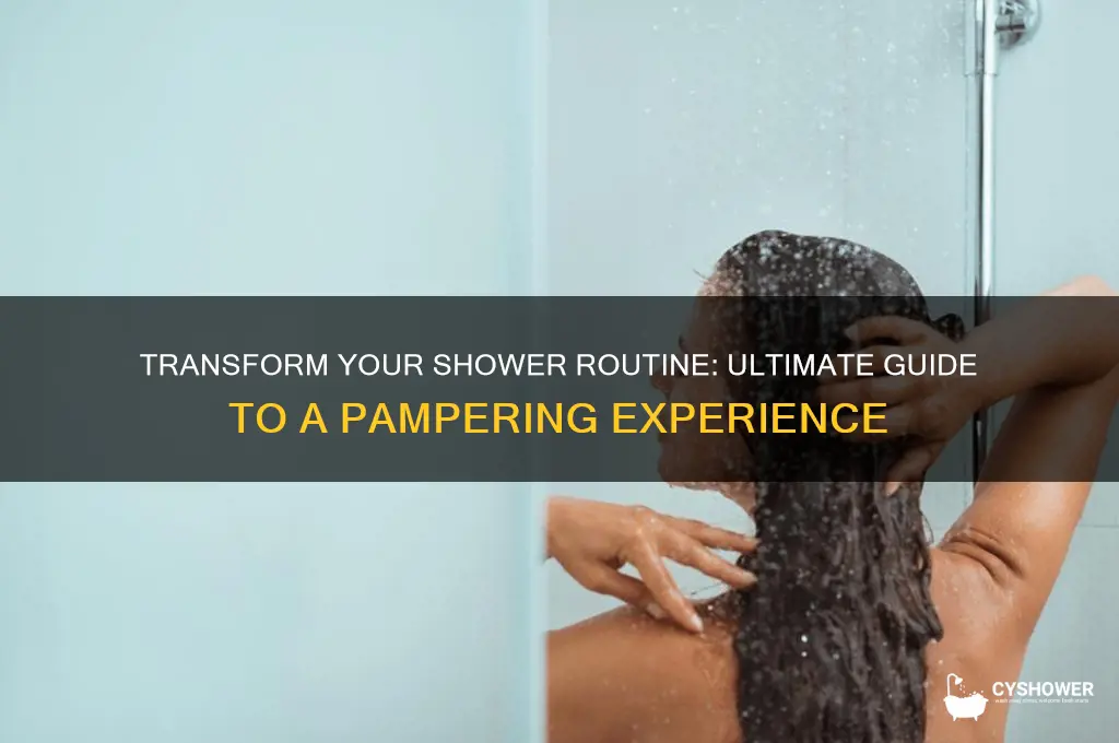 how to take a pampering shower