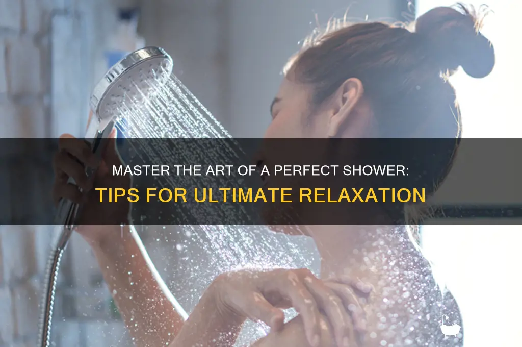 how to take a perfect shower