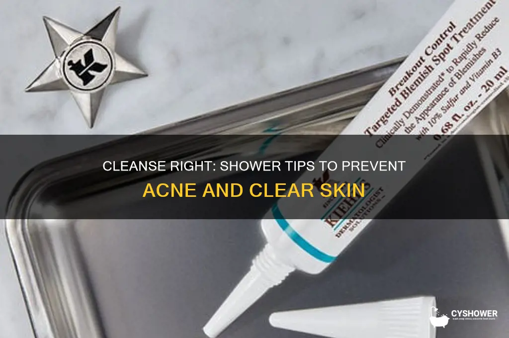 how to take a proper shower to prevent acne