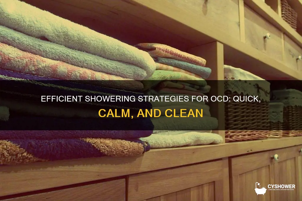 how to take a quick shower when you have ocd