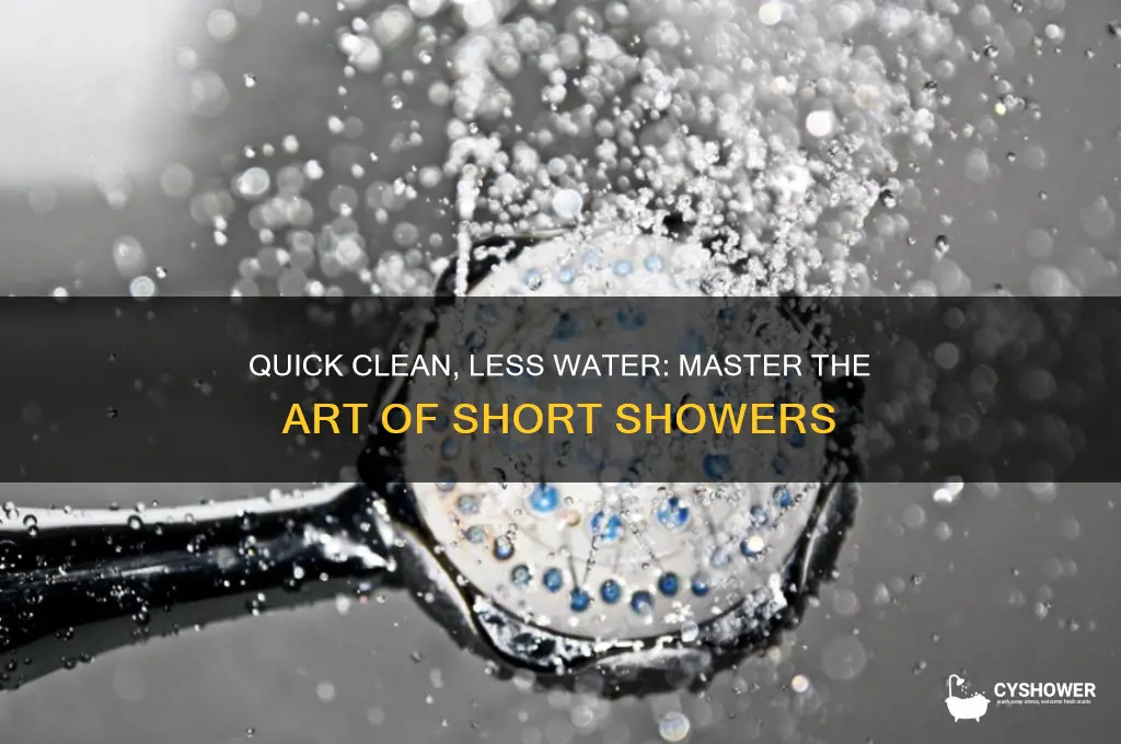 how to take a short shower