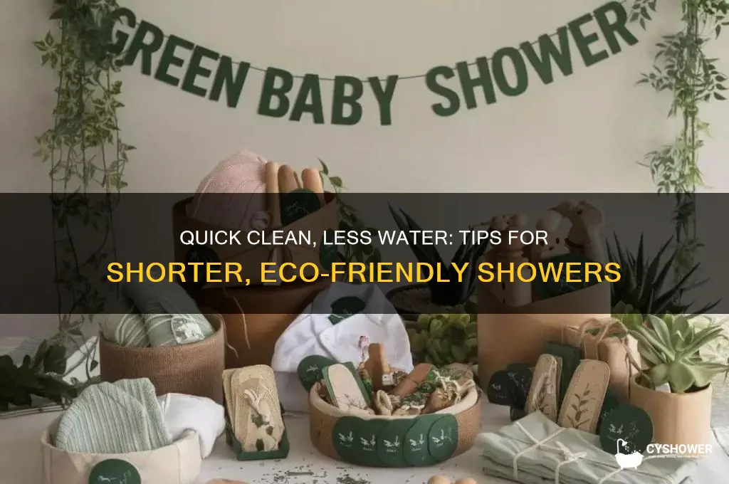 how to take a shorter shower