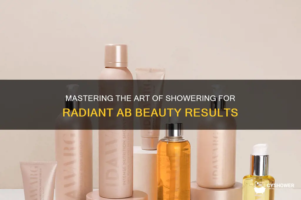 how to take a shower ab beauty