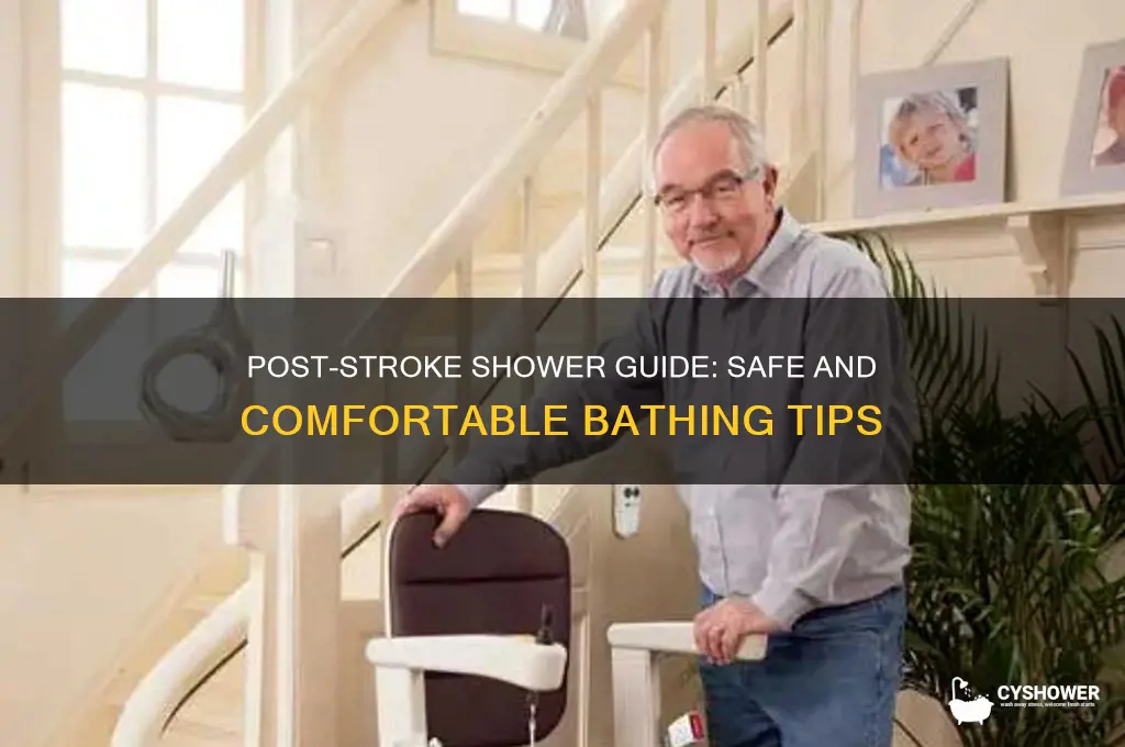 how to take a shower after a stroke