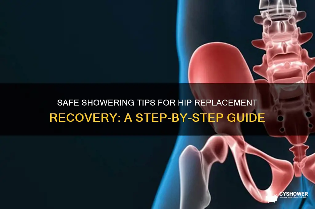 how to take a shower after hip replacement surgery