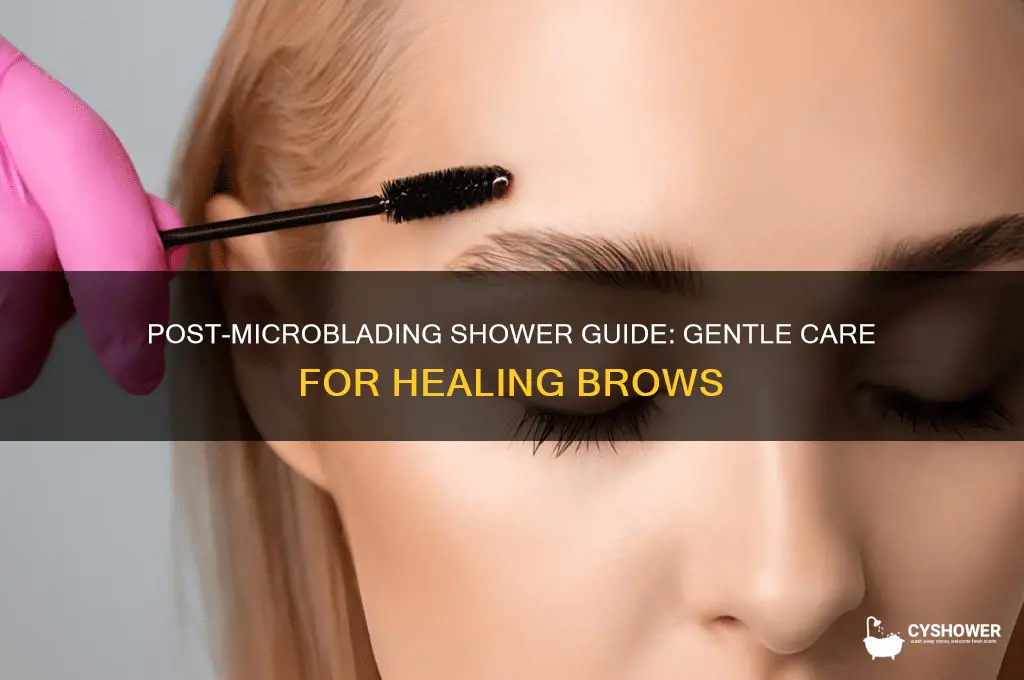 how to take a shower after microblading