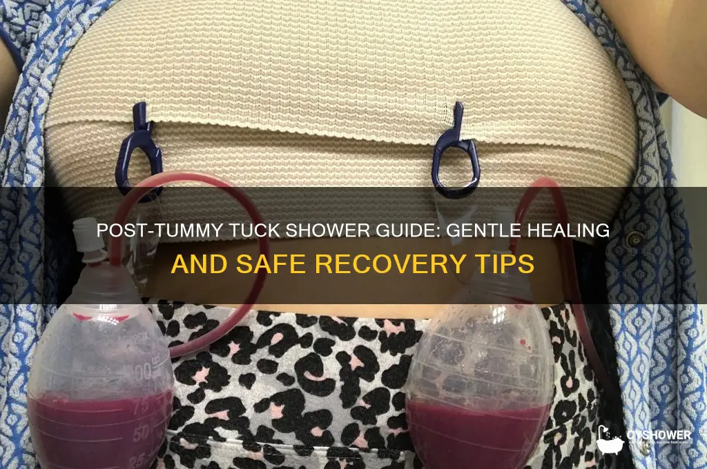 how to take a shower after tummy tuck surgery