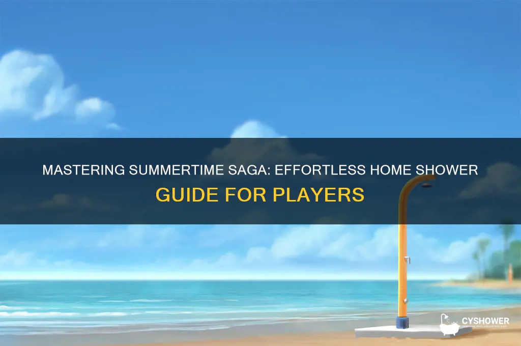 how to take a shower at home in summertime saga