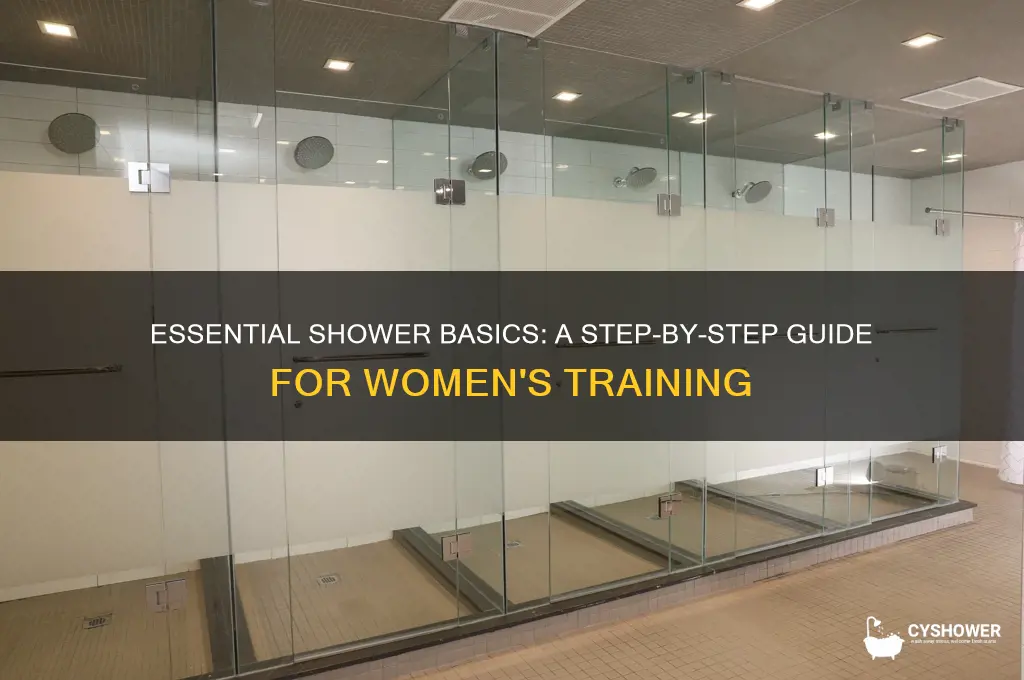 how to take a shower basic training women