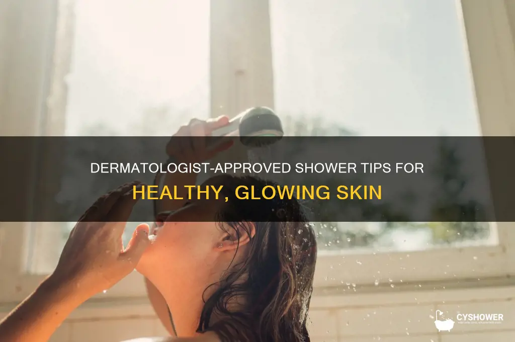 how to take a shower dermatologists