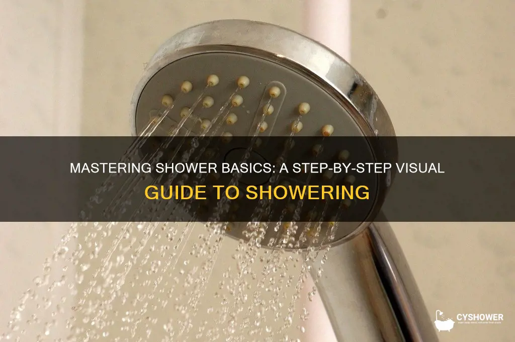 how to take a shower diagram