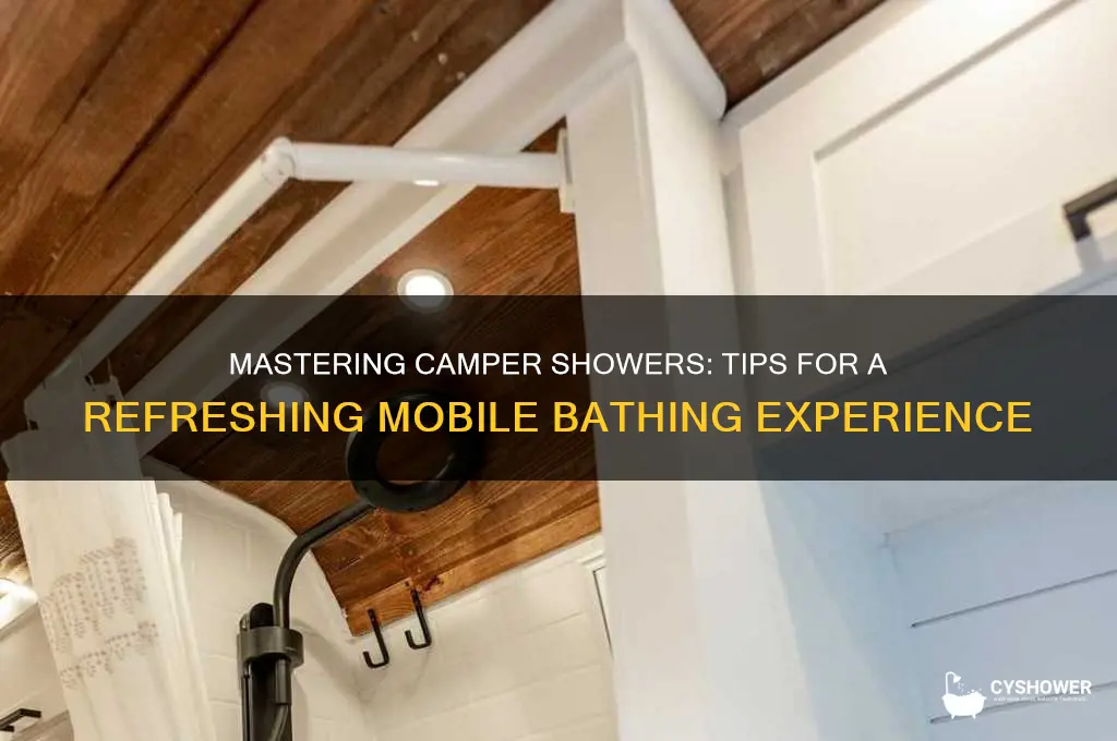 how to take a shower in a camper