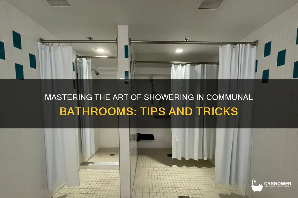 how to take a shower in a communal bathroom