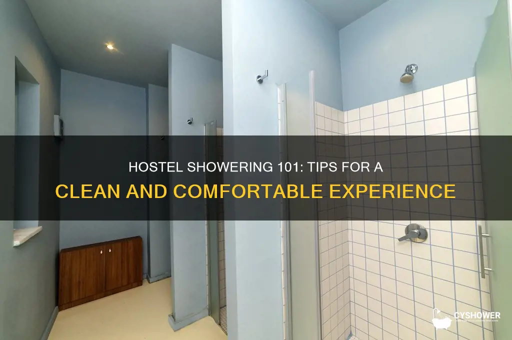 how to take a shower in a hostel