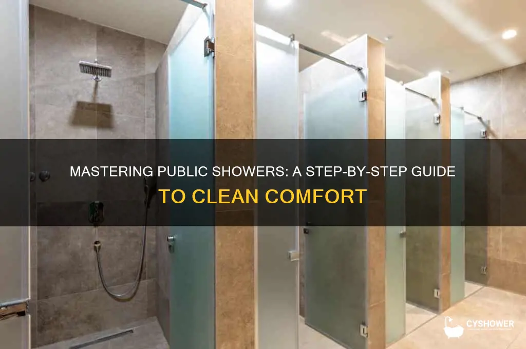 how to take a shower in a public bathroom