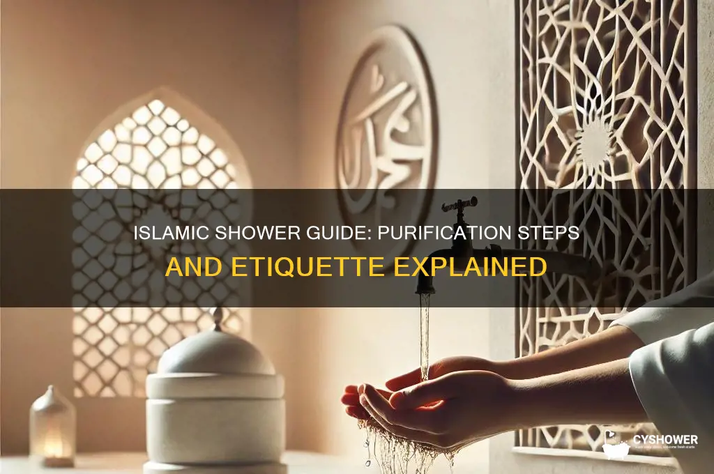 how to take a shower in islam