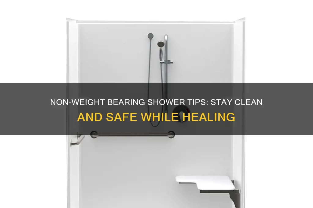 how to take a shower non weight bearing