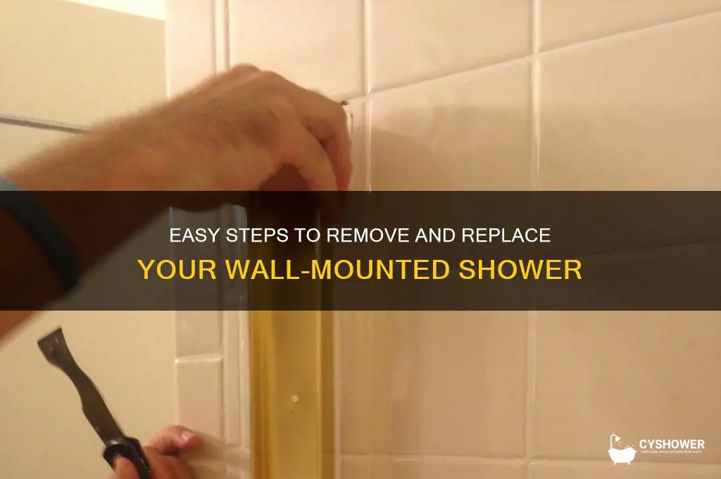 how to take a shower off the wall