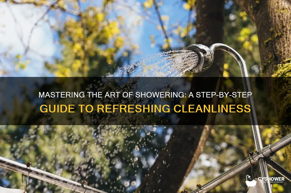 how to take a shower off