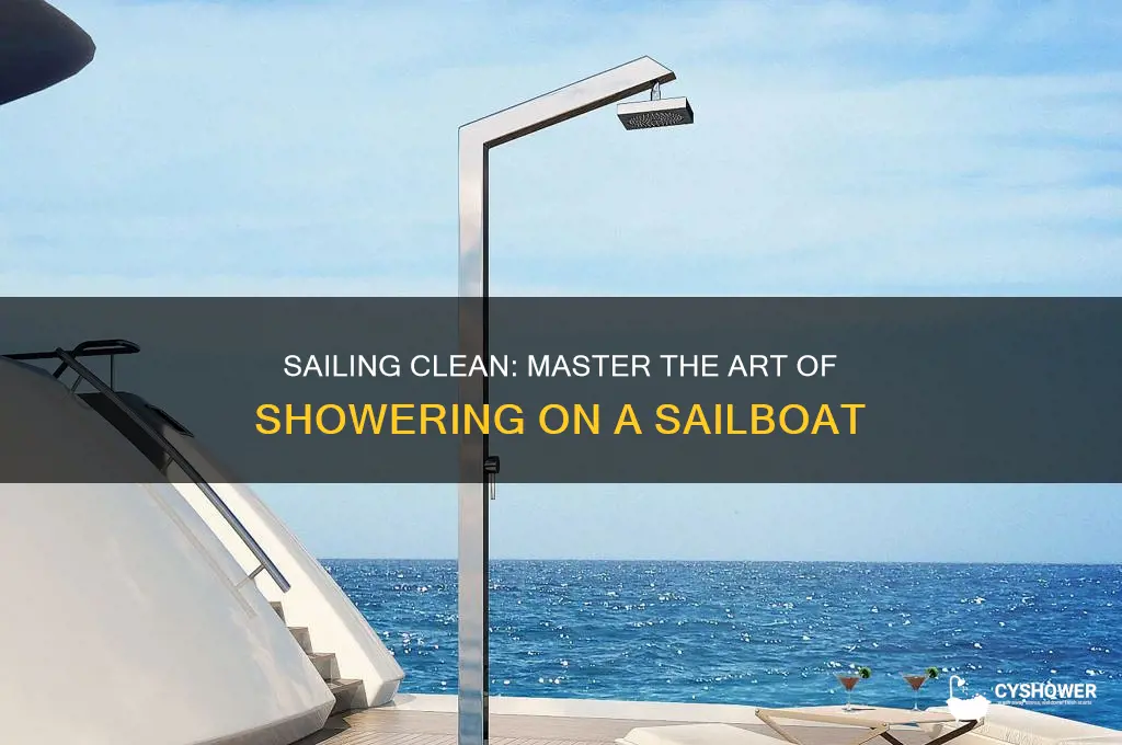 how to take a shower on a sailboat