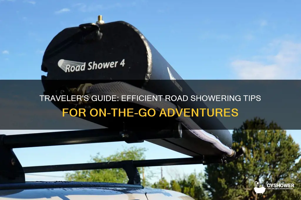 how to take a shower on the road