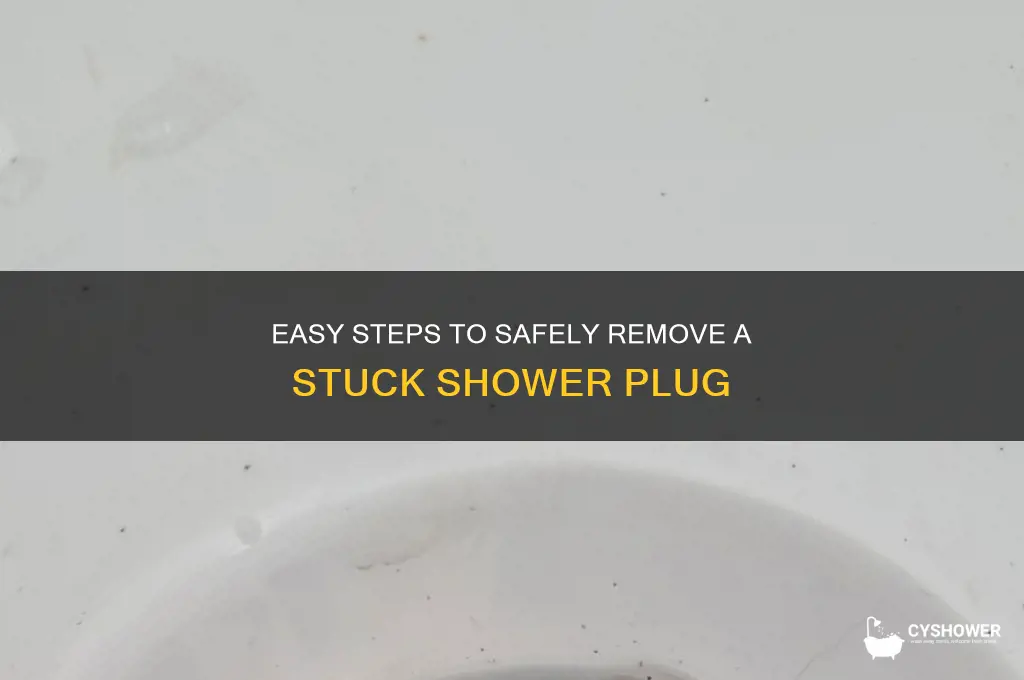 how to take a shower plug out