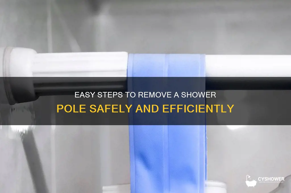 how to take a shower pole off