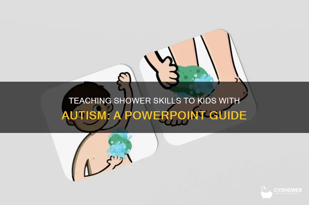 how to take a shower powerpoint for kids with autism