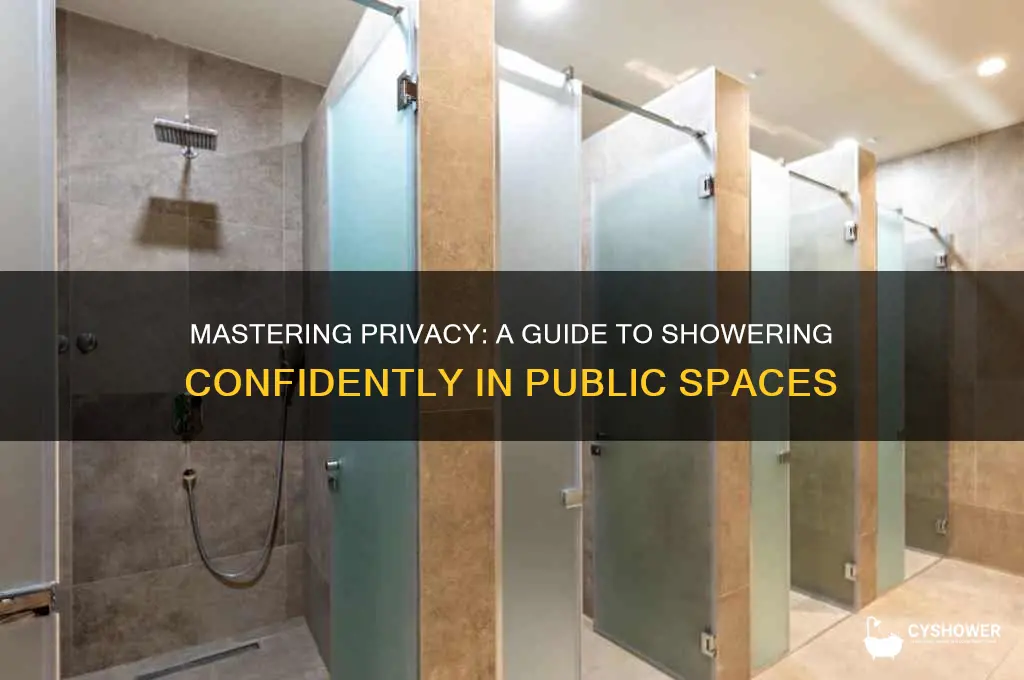 how to take a shower properly private in public shower