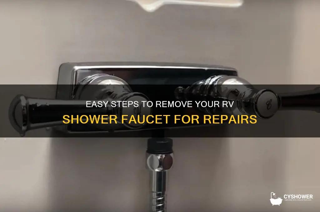 how to take a shower rv faucet out