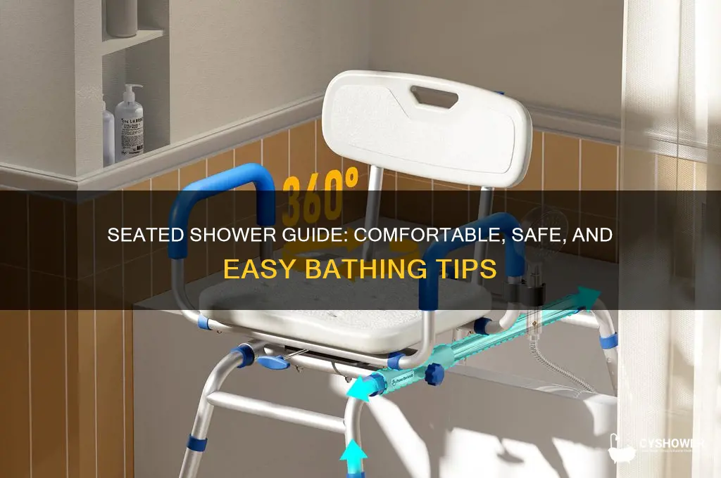 how to take a shower seated on a chair