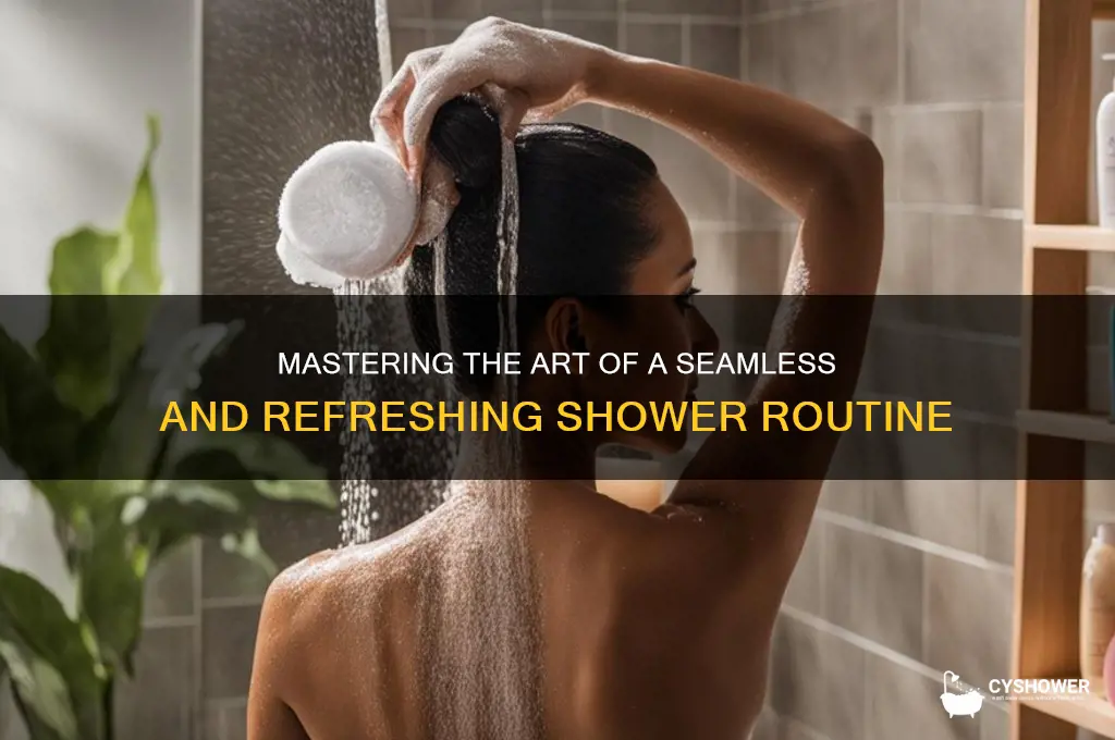 how to take a shower smoothly
