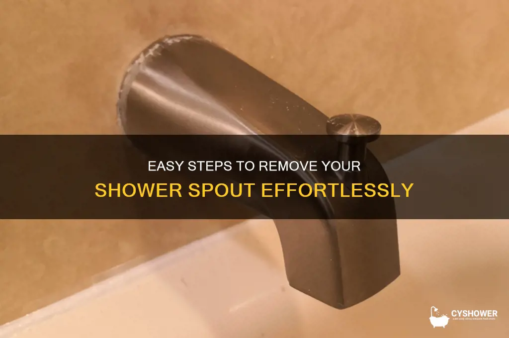 how to take a shower spout off