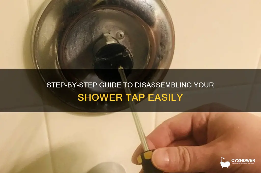 how to take a shower tap apart