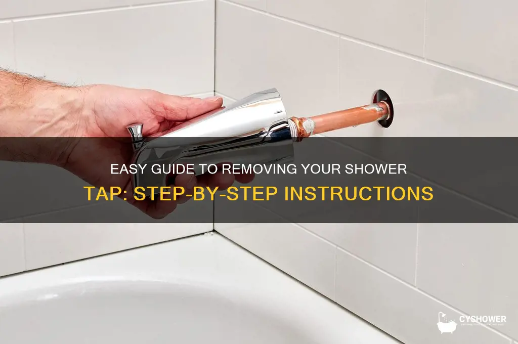 how to take a shower tap off