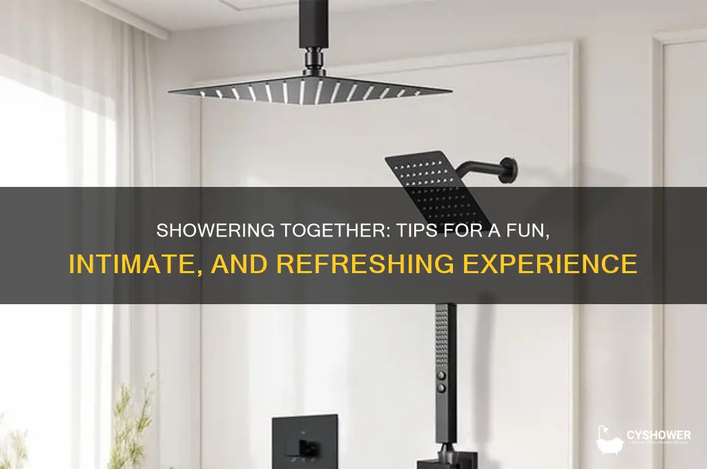 how to take a shower together