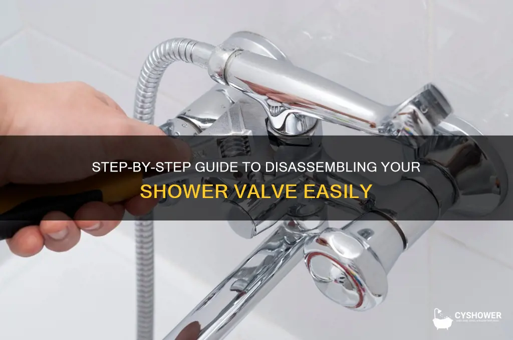 how to take a shower valve apart