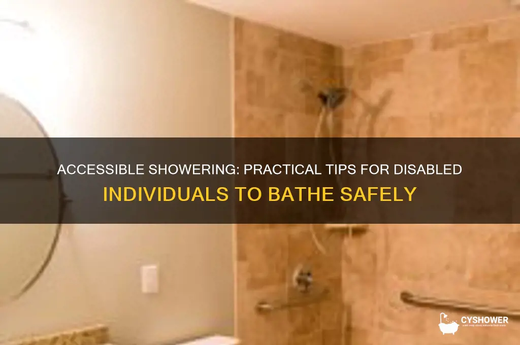 how to take a shower when disabled