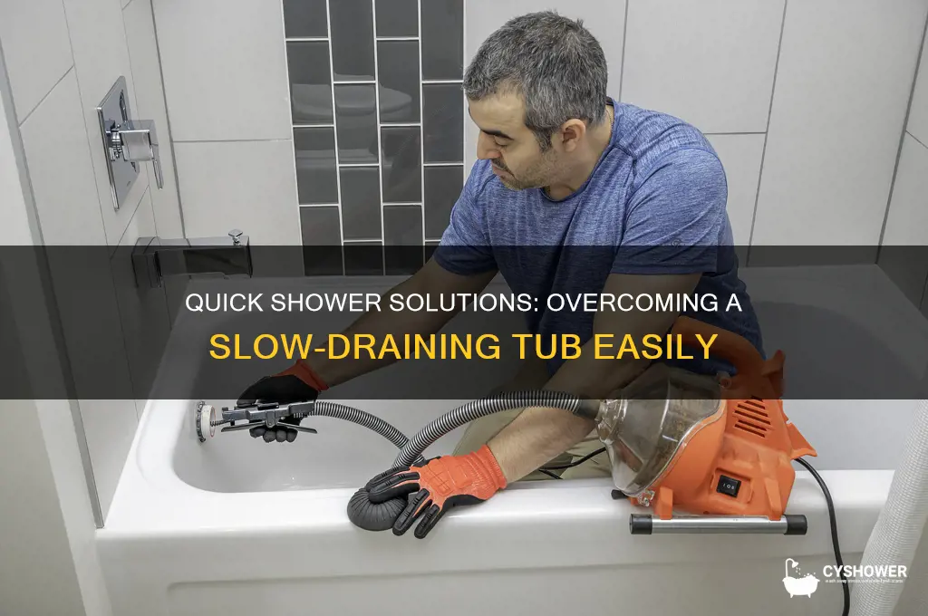 how to take a shower when the tub won