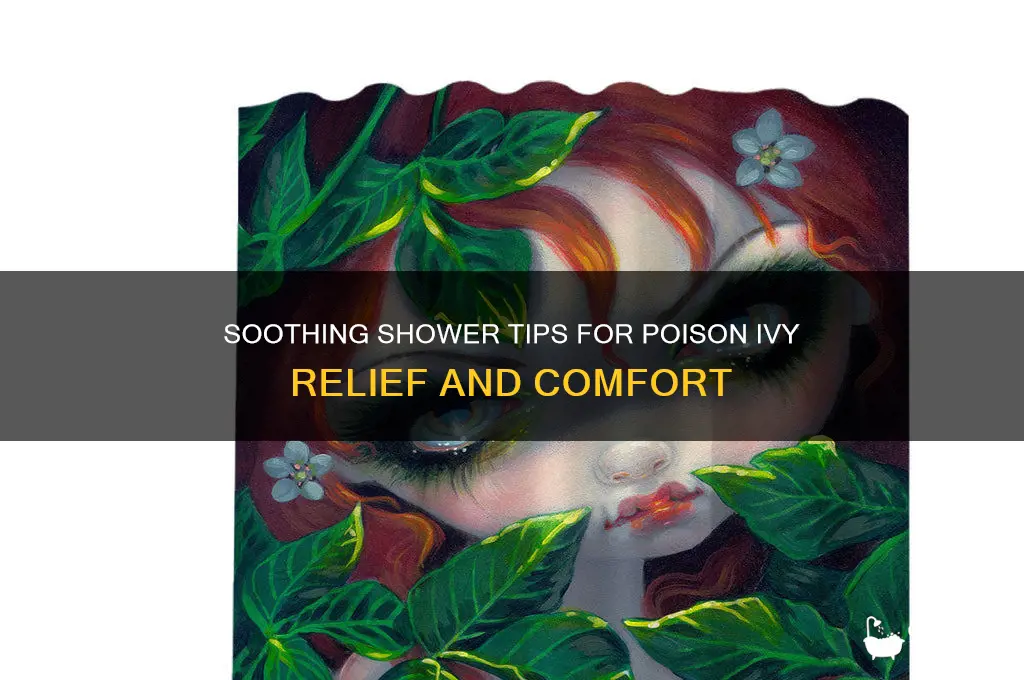 how to take a shower when you have poison ivy