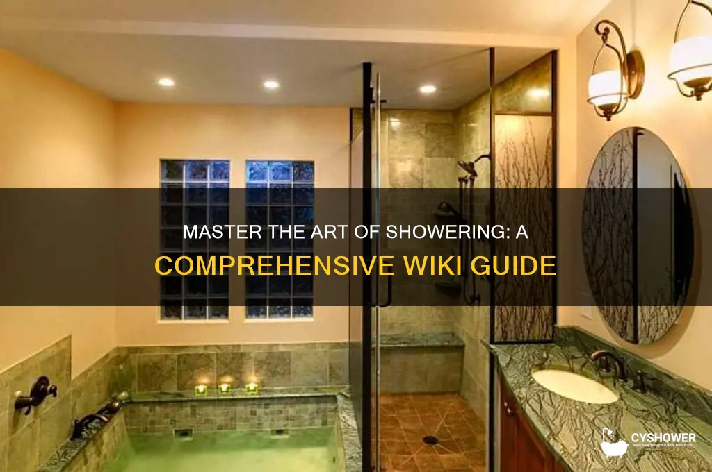 how to take a shower wiki