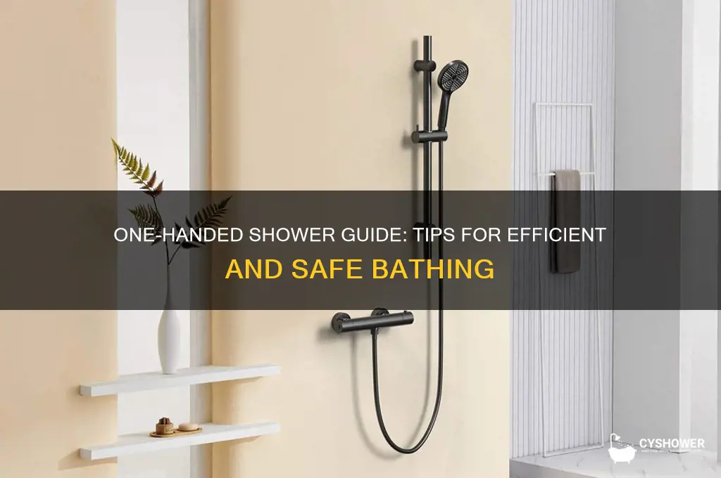 how to take a shower with 1 hhand