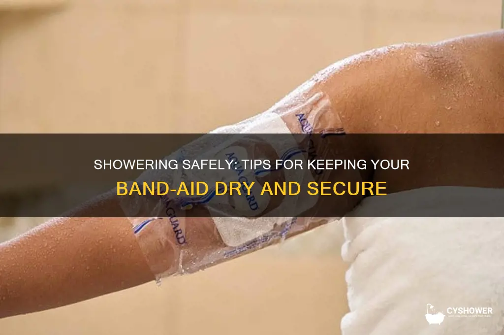 how to take a shower with a band aid