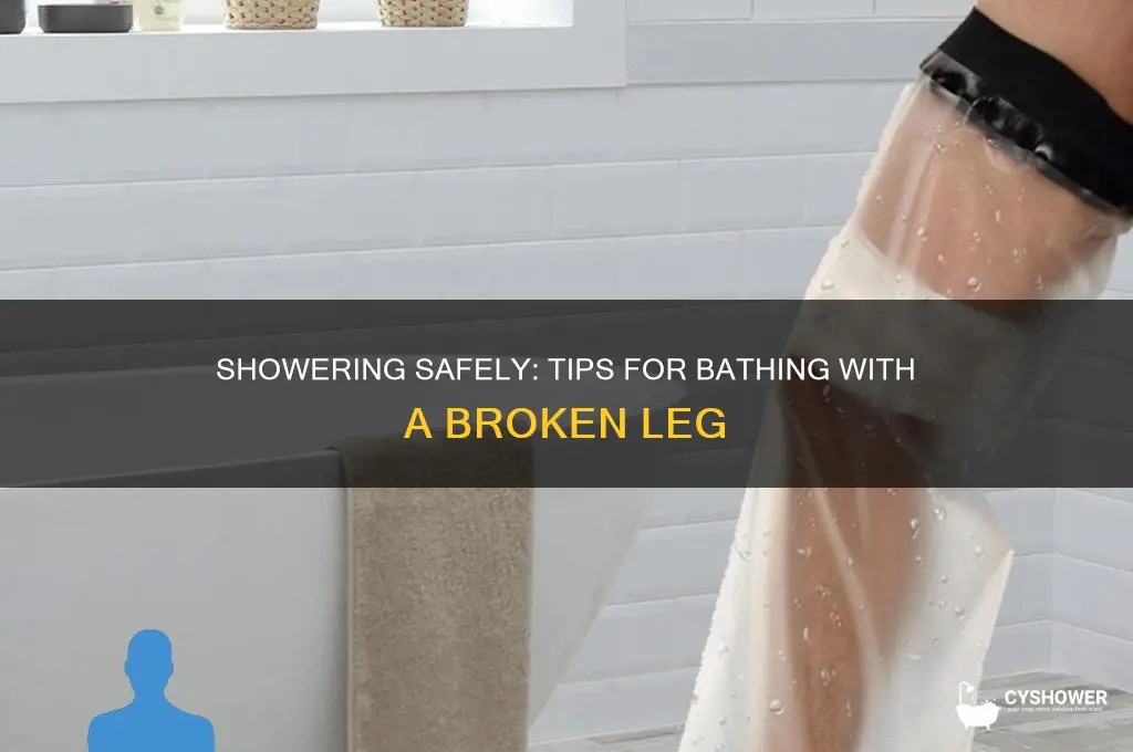 how to take a shower with a broken leg