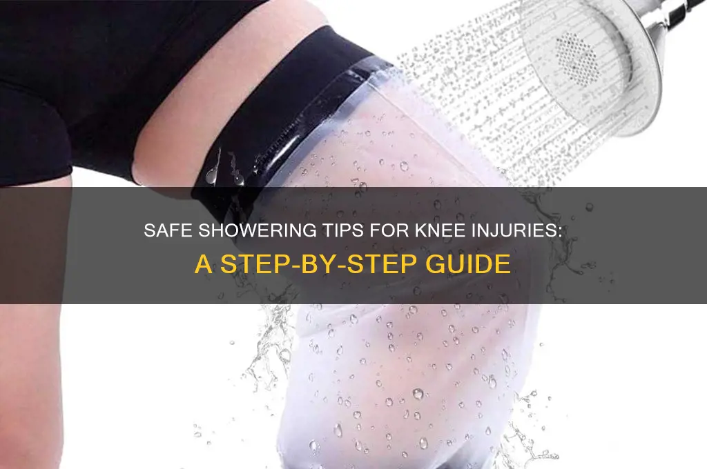 how to take a shower with a knee injury