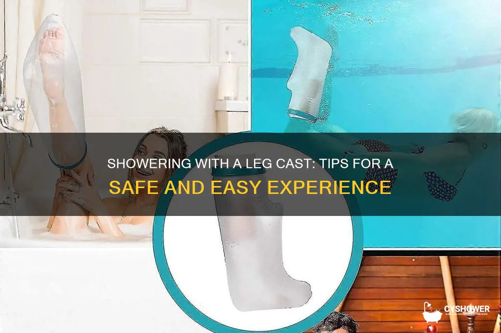 how to take a shower with a leg cast