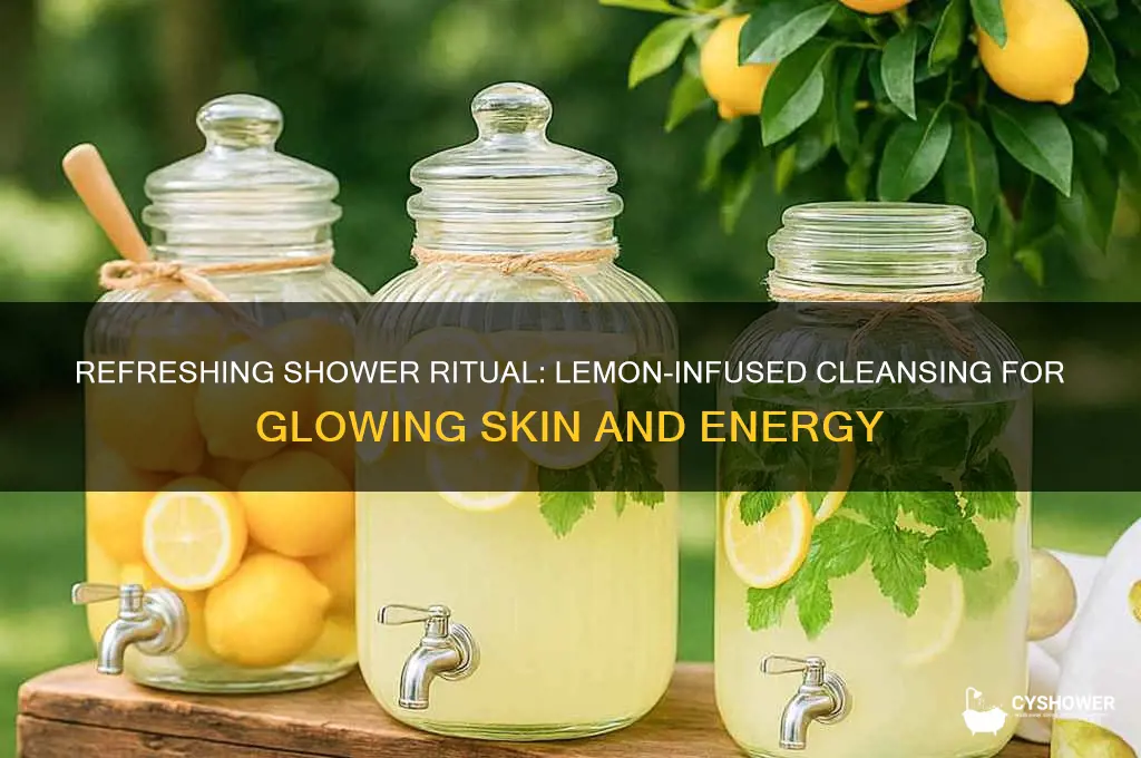 how to take a shower with a lemon