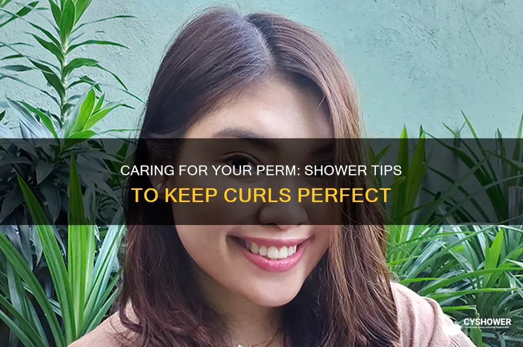how to take a shower with a perm